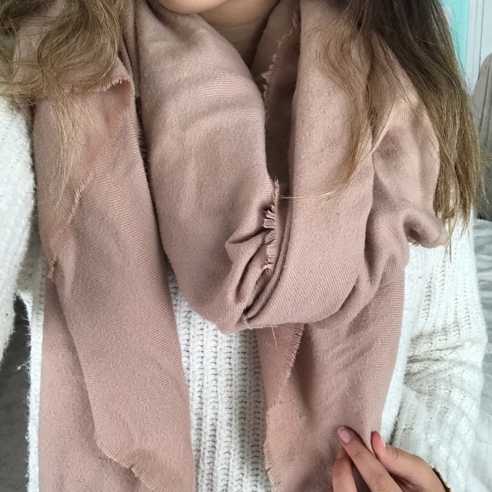 ZARA Mauve Blanket Scarf